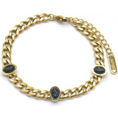 Armband Goud/Zwart