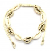 Enkelbandje Schelp Wit/Goud