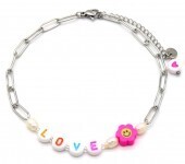 Enkelbandje Love Zilver