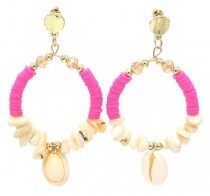 Oorbellen Schelp Roze