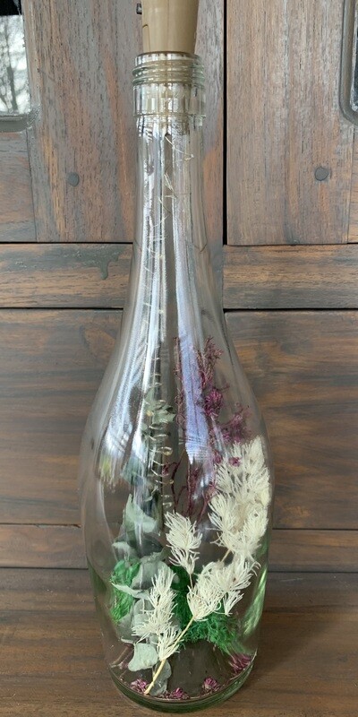 Decoratiefles Droogbloemen Led