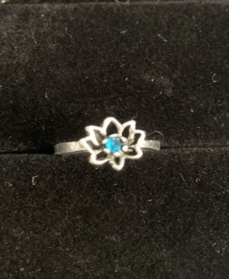 Ring Boho Zilver Bloem