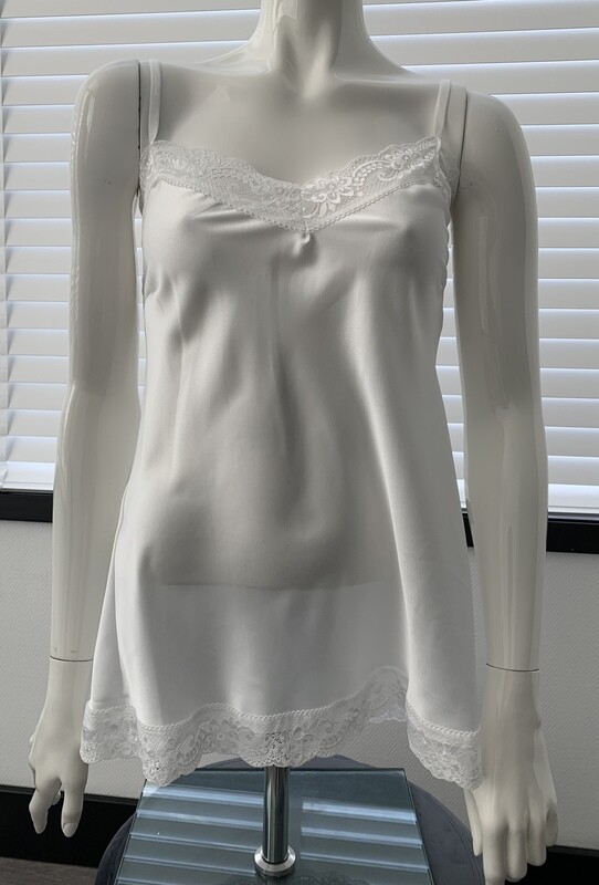 Top Kant Ivoor Wit Spaghetti bandjes Top Kant Ivoor Wit Spaghetti bandjes