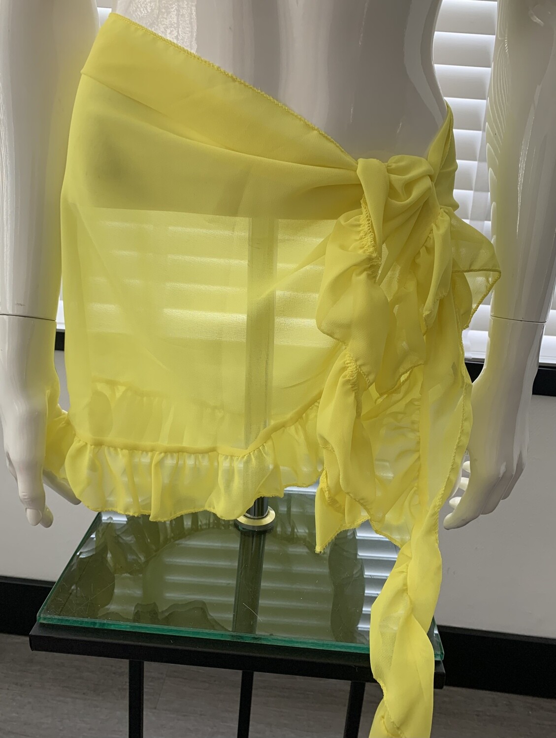 Ruffle Rokje Bikini/Badpak  Geel