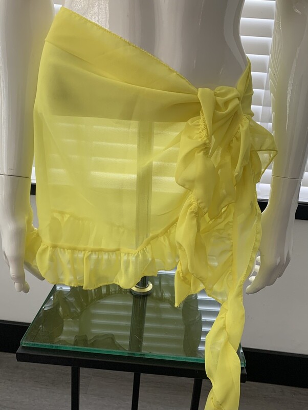 Ruffle Rokje Bikini/Badpak  Geel