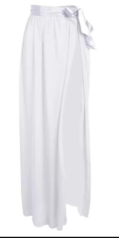 Maxi Rok  Bikini/Badpak Wit