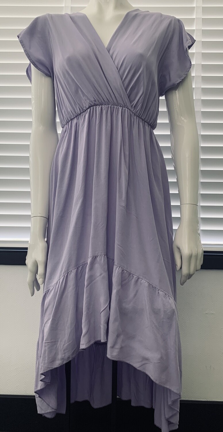 High-Low Jurk Lila