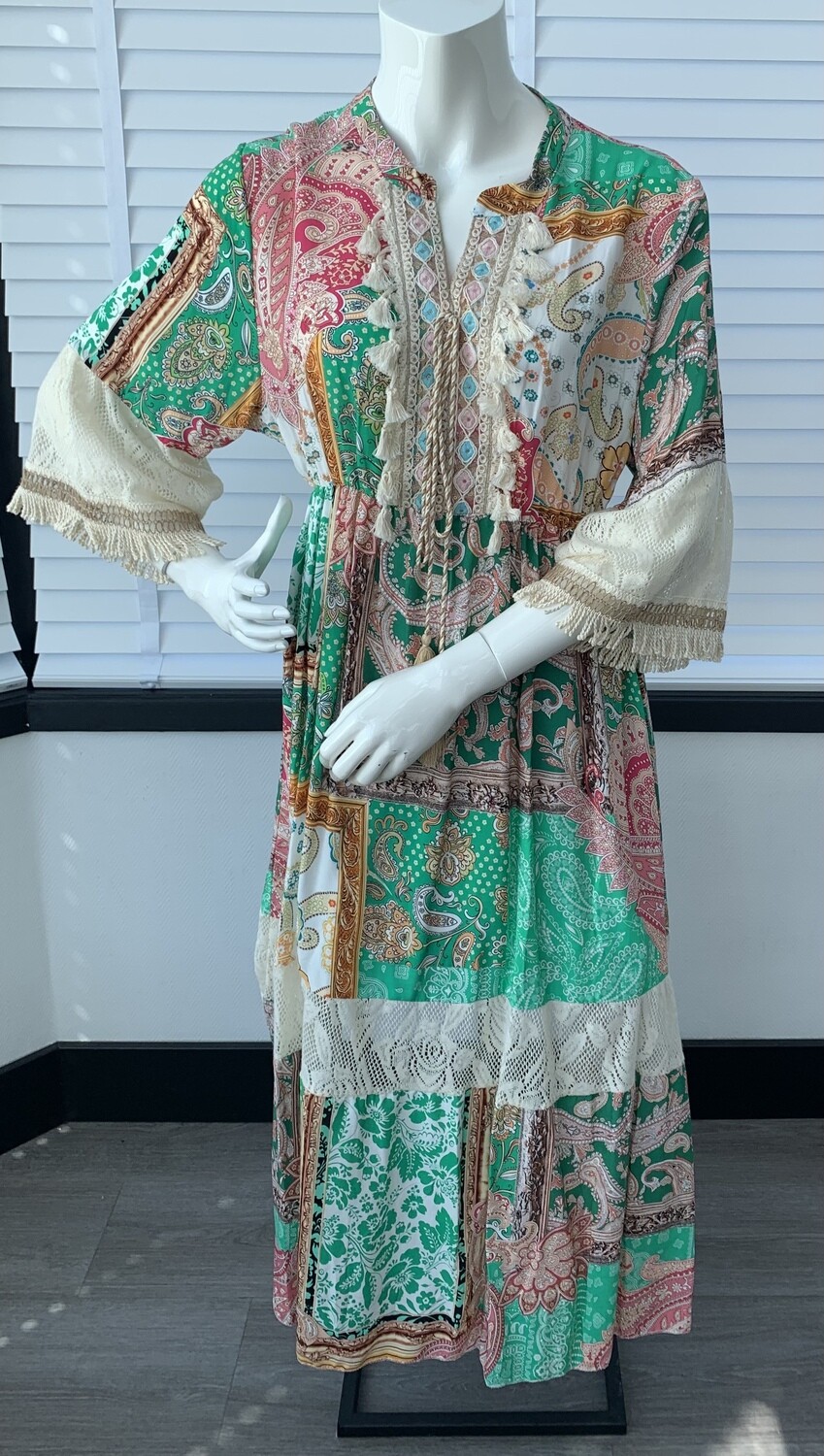 Jurk BOHO Groen