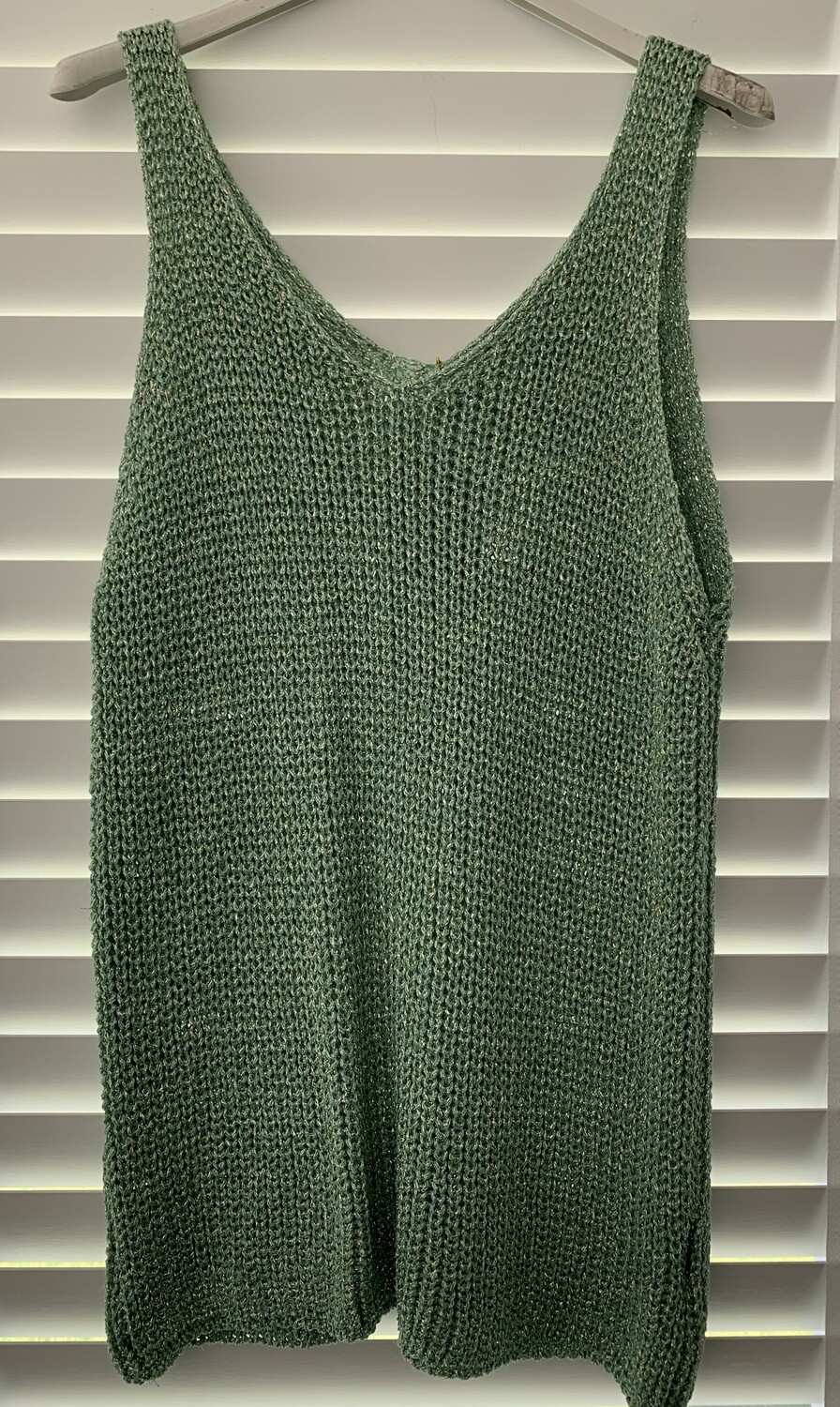 Top Lurex glitter Mint