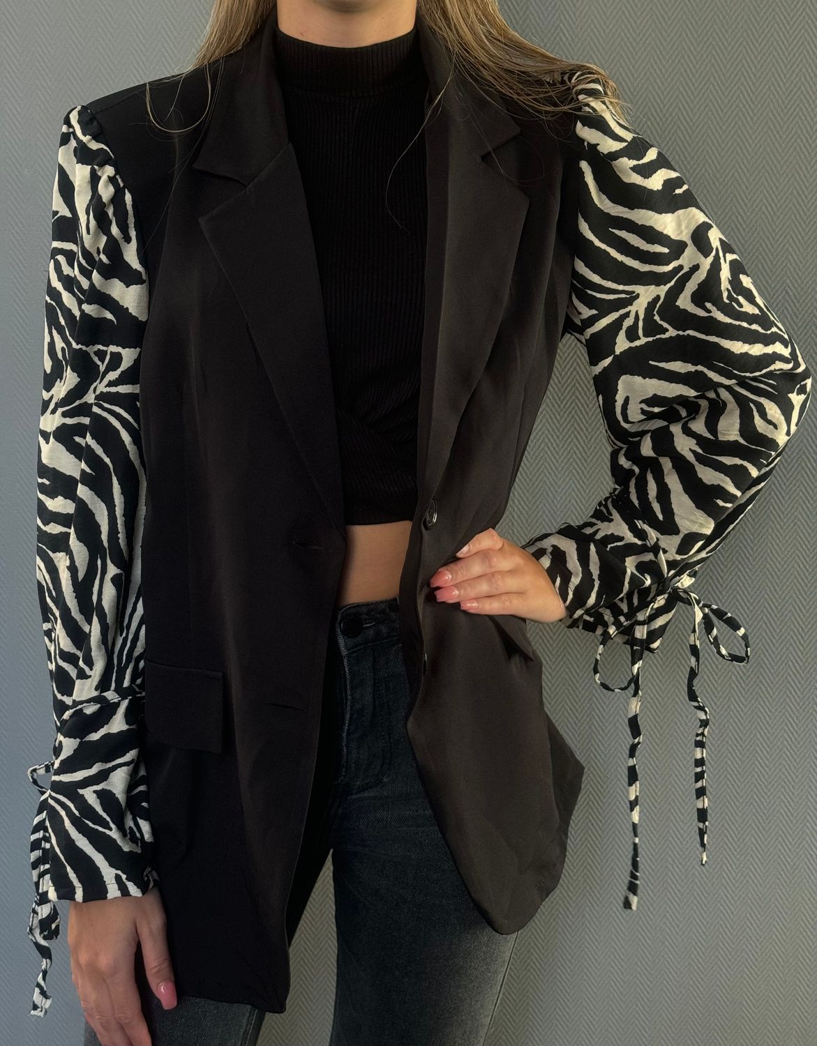Blazer Black Zebra