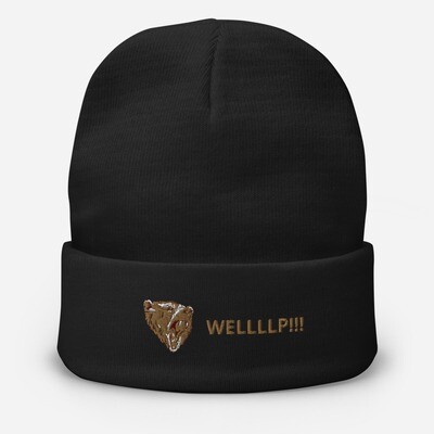 Embroidered &quot;WELLLP!&quot; Beanie