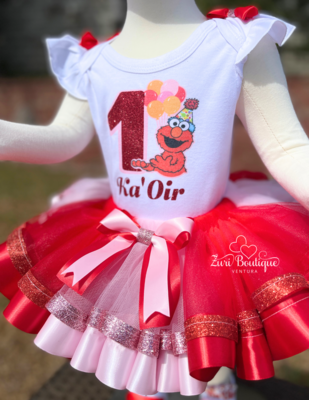 Elmo Birthday Outfit