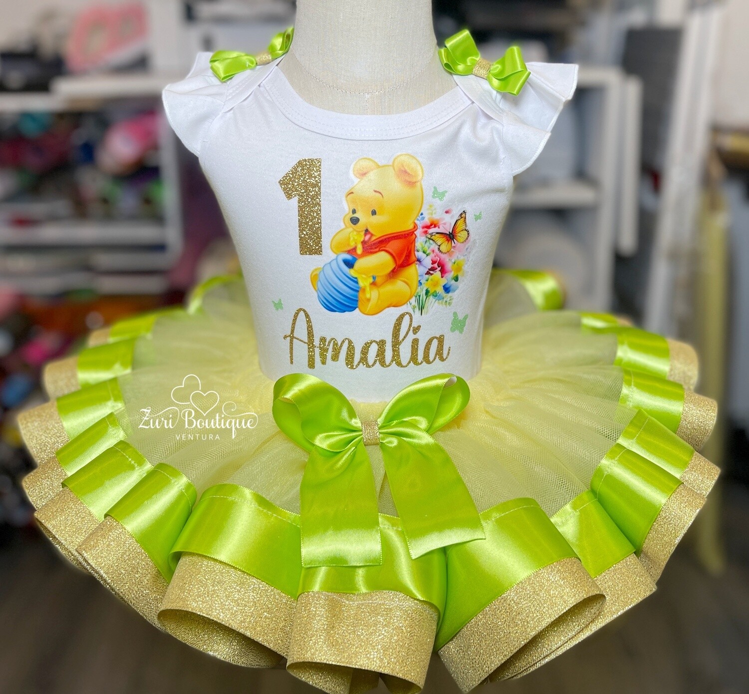 Winnie the Pooh Green and Yellow