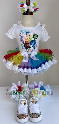 Inside Out Birthday outfit  Joy Fear Sadness Anger and Disgust