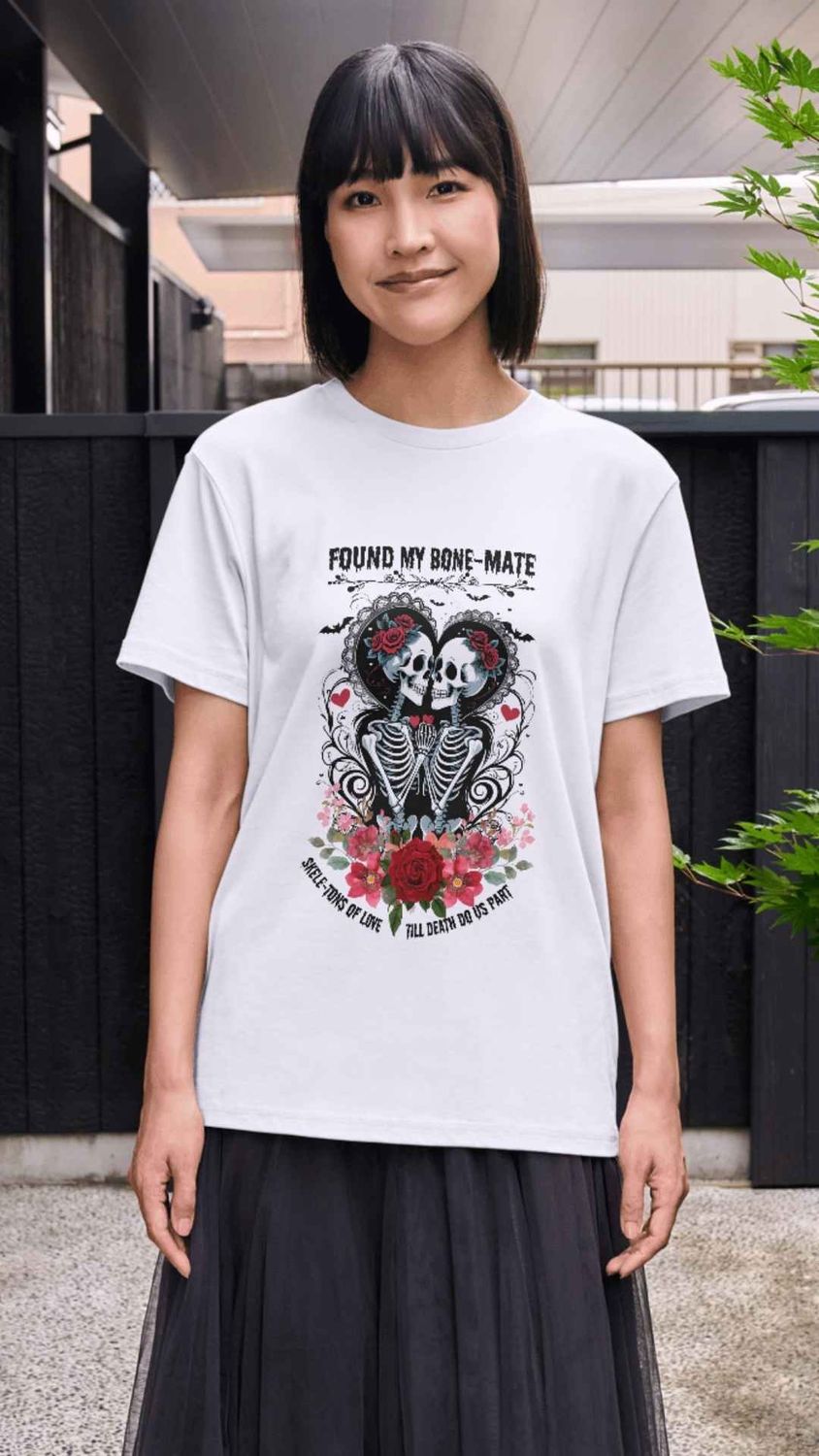 Cute Couples T-shirt: Found My Bone-Mate