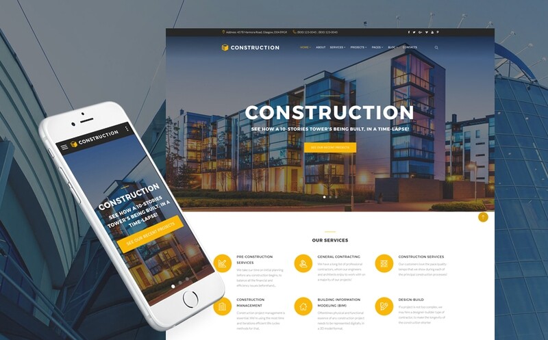 Website for construction company