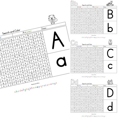 Search and Color In ALPHABET