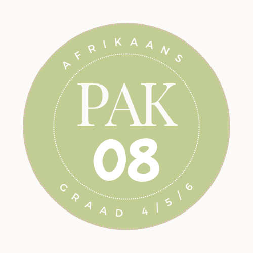 Afrikaans Werkkaarte - PAK 08