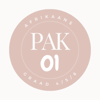 Afrikaans Werkkaarte - PAK 01