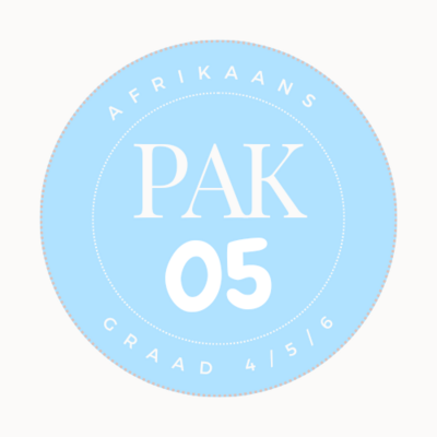 Afrikaans Werkkaarte - PAK 05