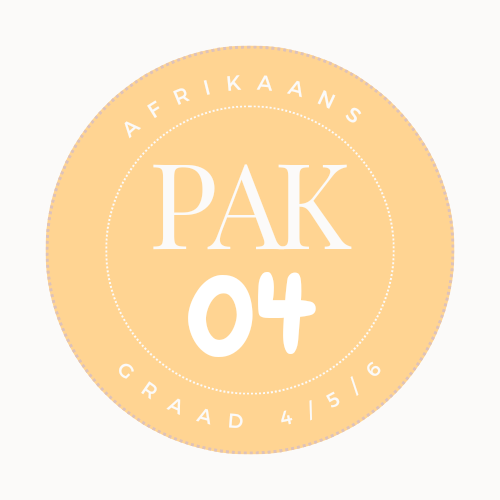Afrikaans Werkkaarte - PAK 04