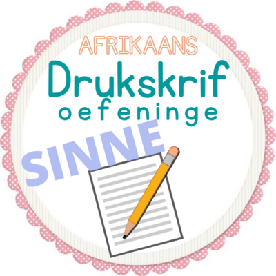 Drukskrif - SINNE (Afrikaans) 