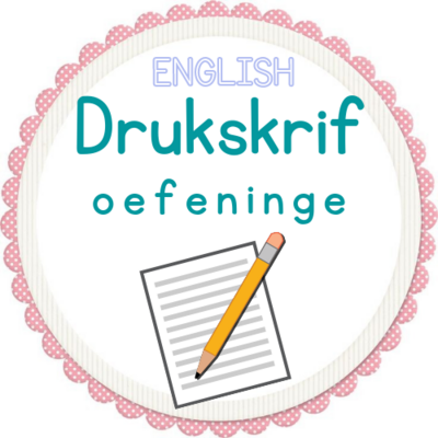 Drukskrif - English