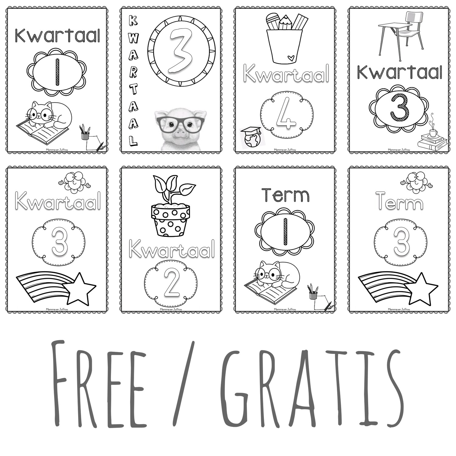 FREE / GRATIS Kwartaal blaaie