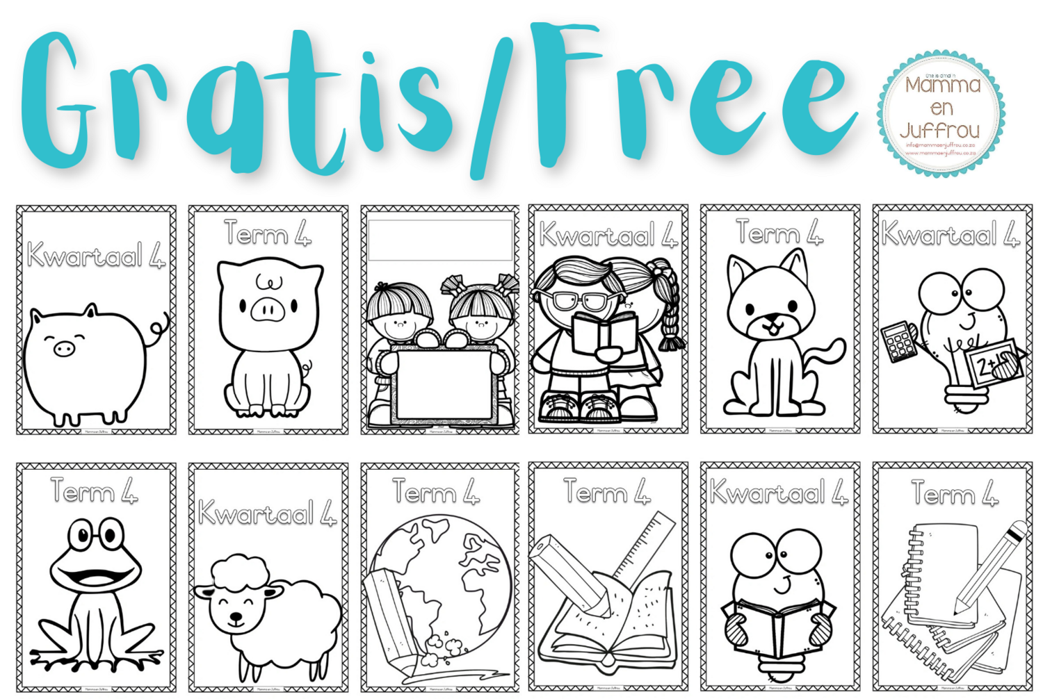 FREE / GRATIS Kwartaal 4 blaaie