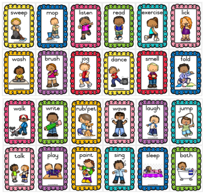 Verb posters