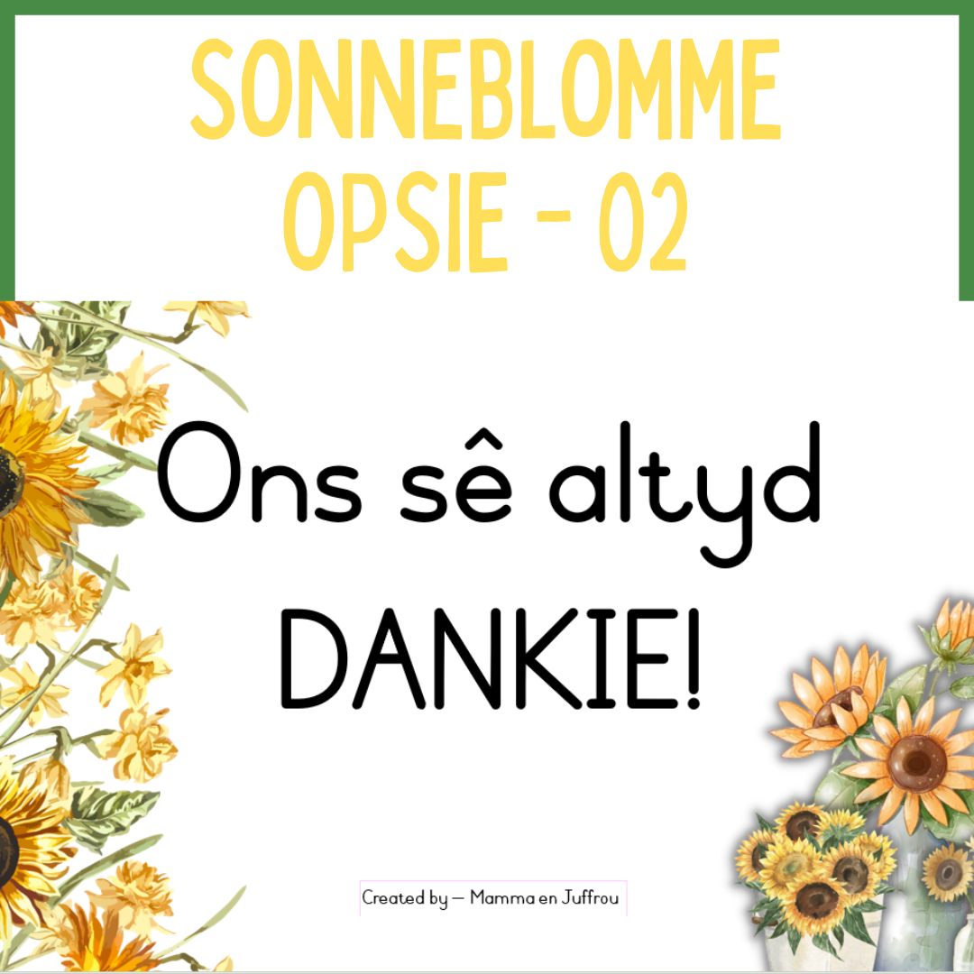 Sonneblomme - OPSIE 02