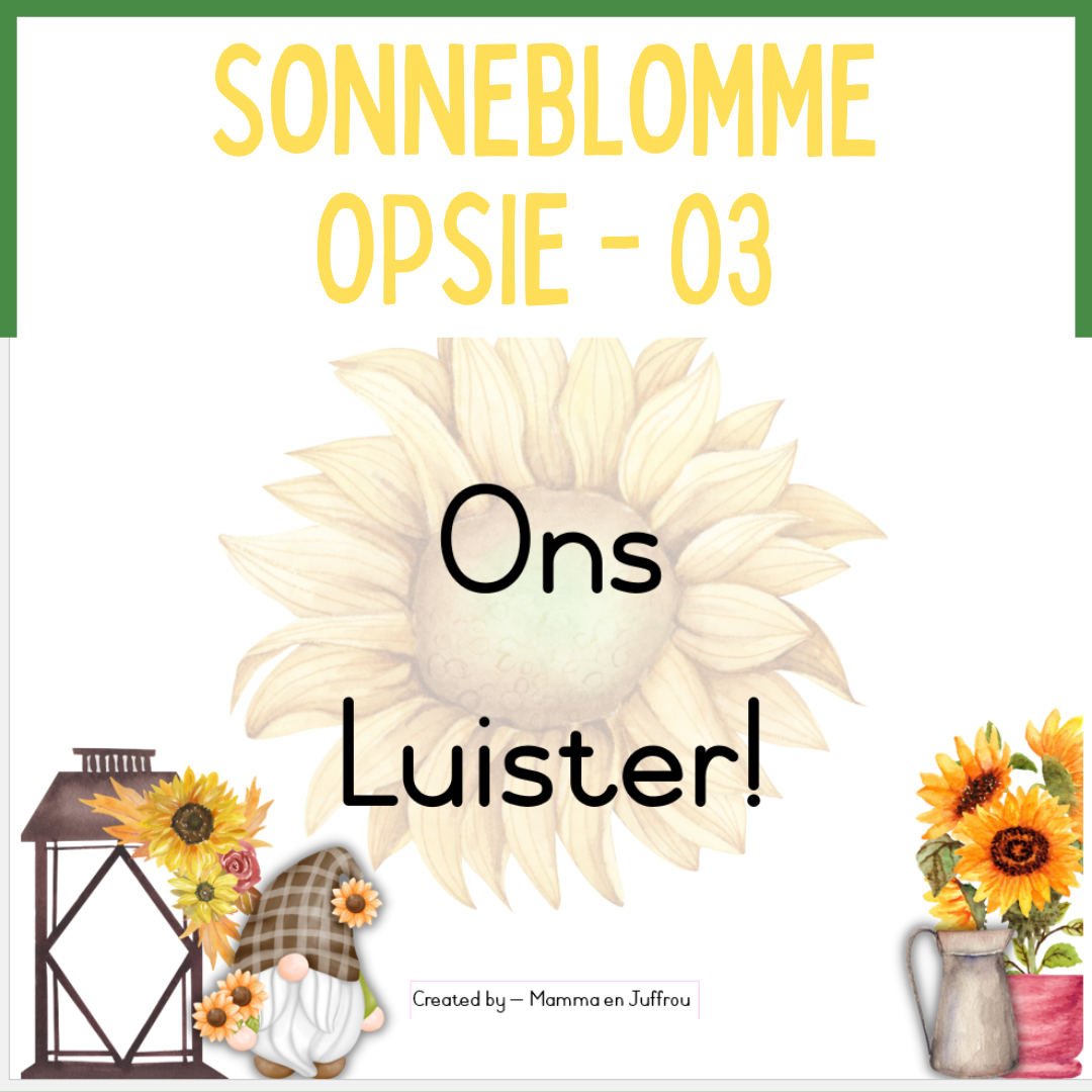 Sonneblomme - OPSIE 03