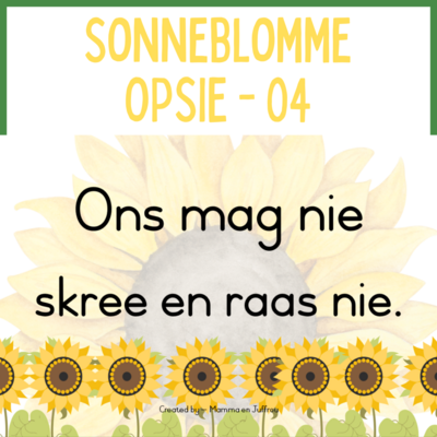 Sonneblomme - OPSIE 04