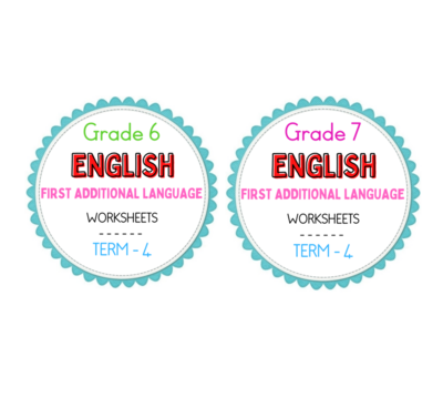 Graad 6 / 7 - English FAL Werkkaarte KW 4