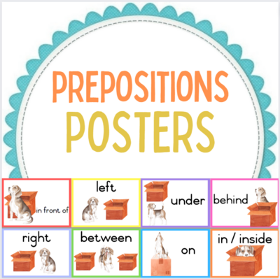 Prepositions posters