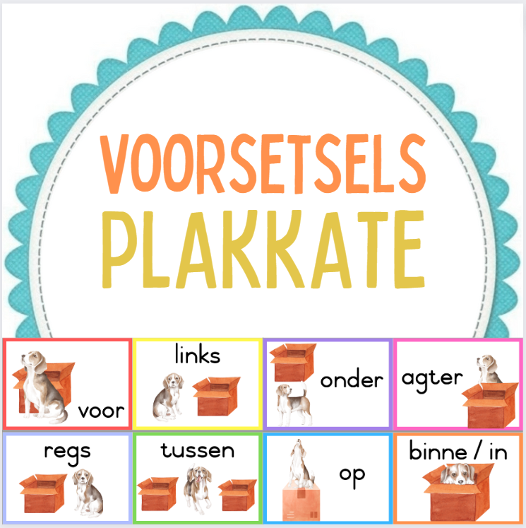 Voorsetsels plakkate