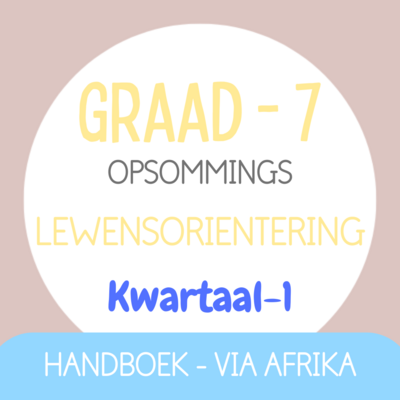 Graad 7 Lewensorientering KW1 (VIA AFRIKA)