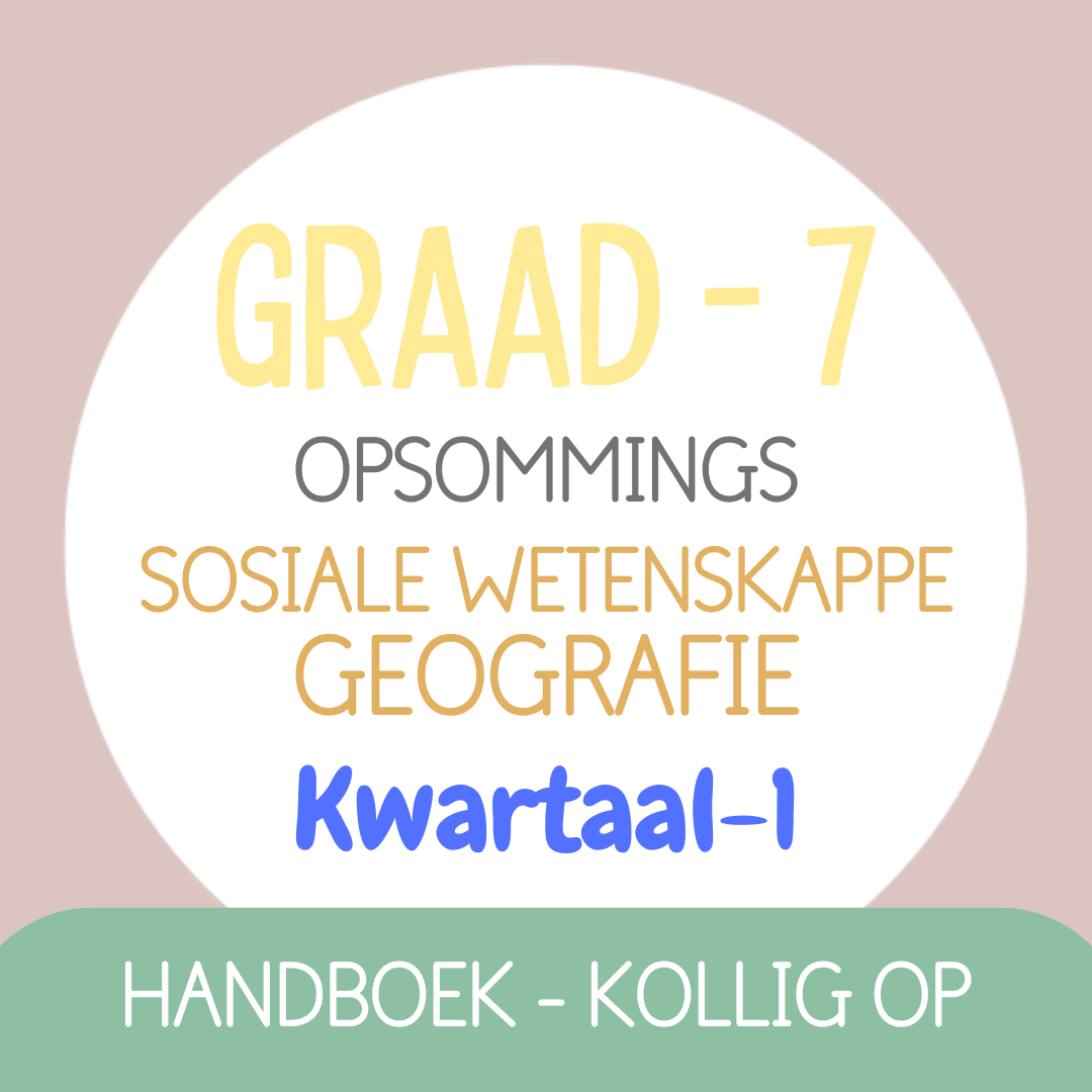 Graad 7 SW-GEOGRAFIE KW1 (KOLLIG OP)