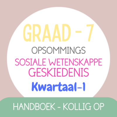 Graad 7 SW-GESKIEDENIS KW1 (KOLLIG OP)
