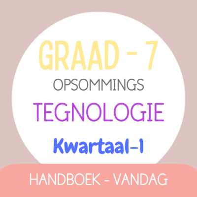 Graad 7 TEGNOLOGIE KW1 (VANDAG)