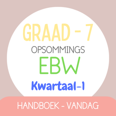 Graad 7 EBW KW1 (VANDAG)