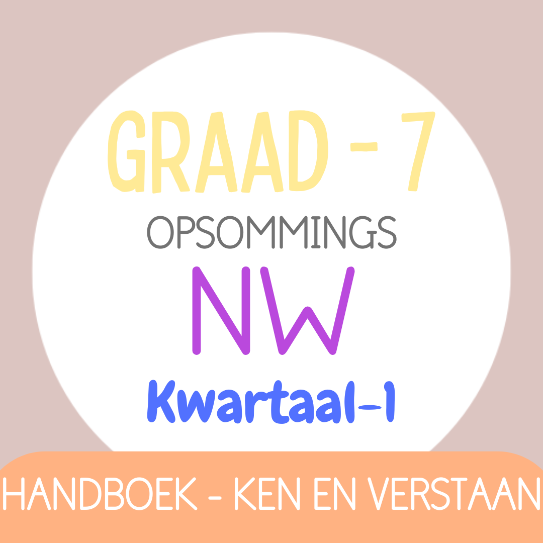 Graad 7 NW KW1 (KEN EN VERSTAAN)