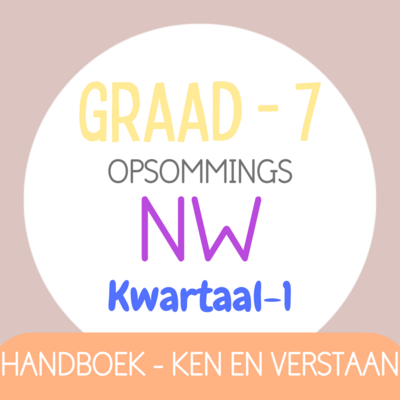 Graad 7 NW KW1 (KEN EN VERSTAAN)