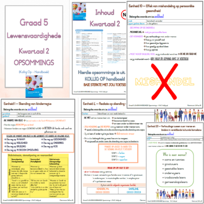 Graad 5 Lewensvaardighede KW2 (KOLLIG OP)