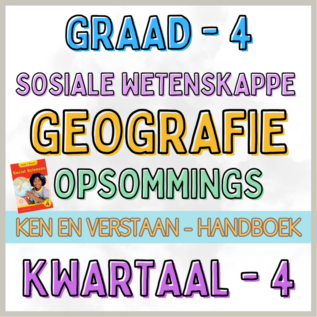 Graad 4 - Geografie KW 4 (ken en verstaan)