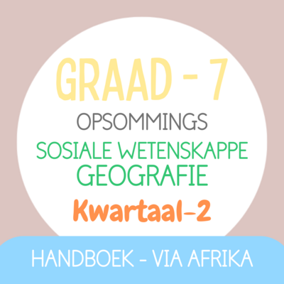 Graad 7 SW Geografie KW2 (VIA AFRIKA)