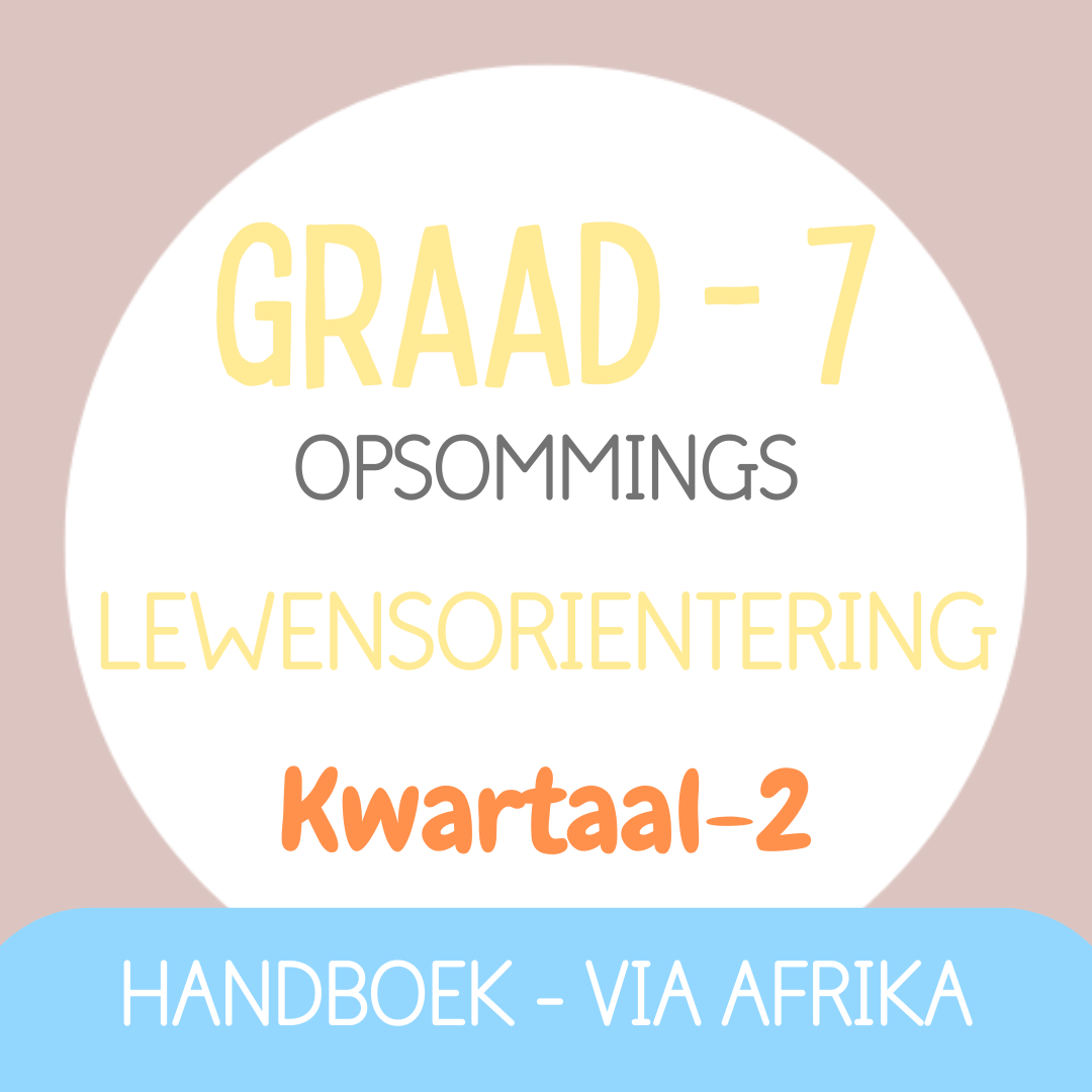 Graad 7 Lewensorientering KW2 (VIA AFRIKA)