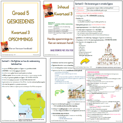 Graad 5 - SW Geskiedenis Kwartaal 3 opsommings