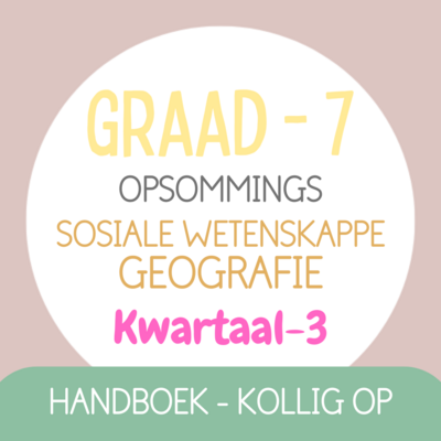 Graad 7 SW-GEOGRAFIE KW3 (KOLLIG OP)