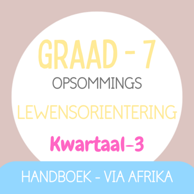 Graad 7 Lewensorientering KW3 (VIA AFRIKA)